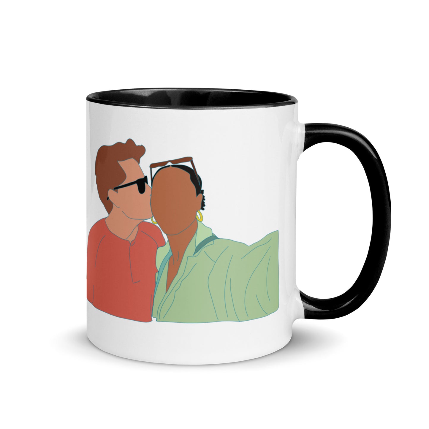 Custom Portrait Mug with Your Choice of Color Inside