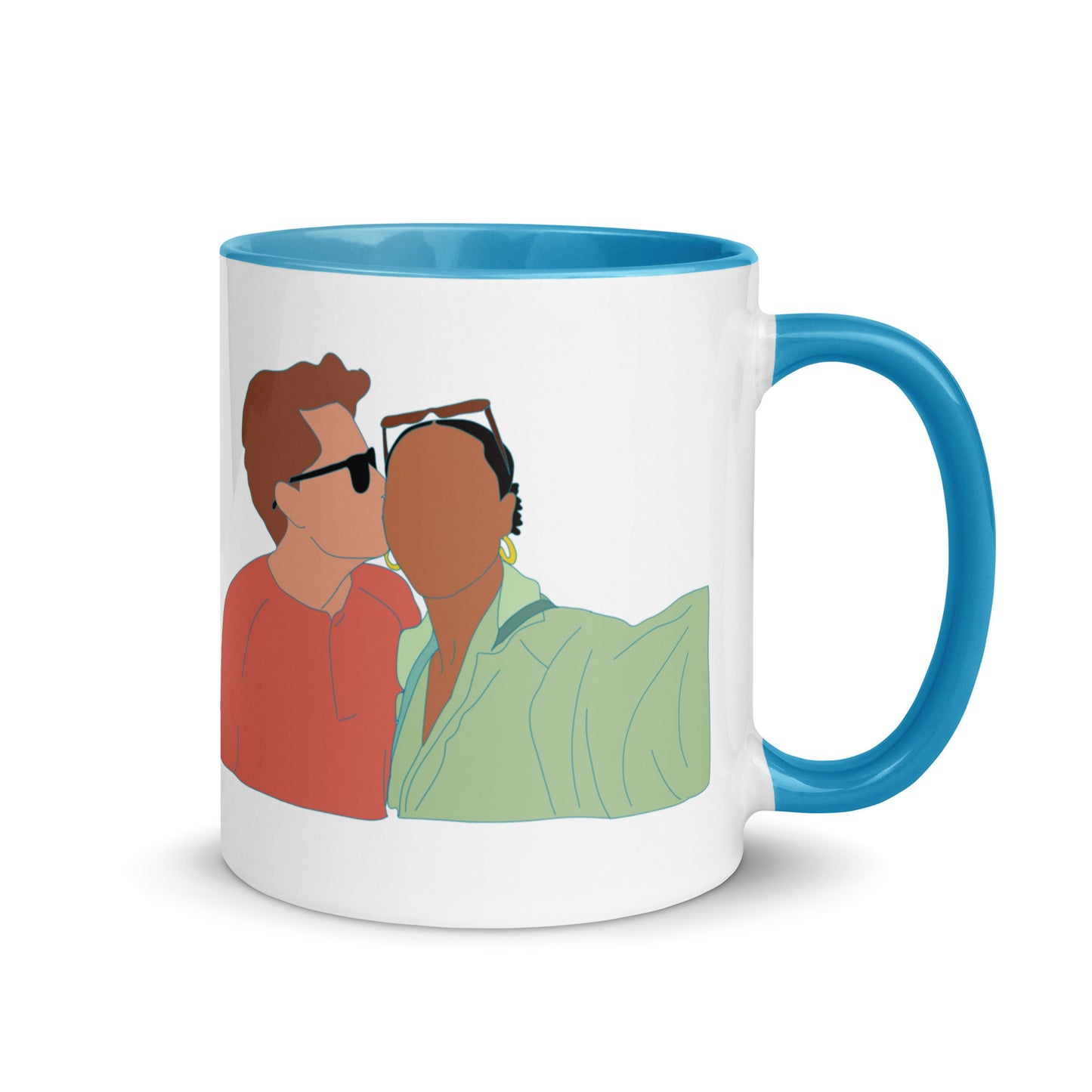 Custom Portrait Mug with Your Choice of Color Inside