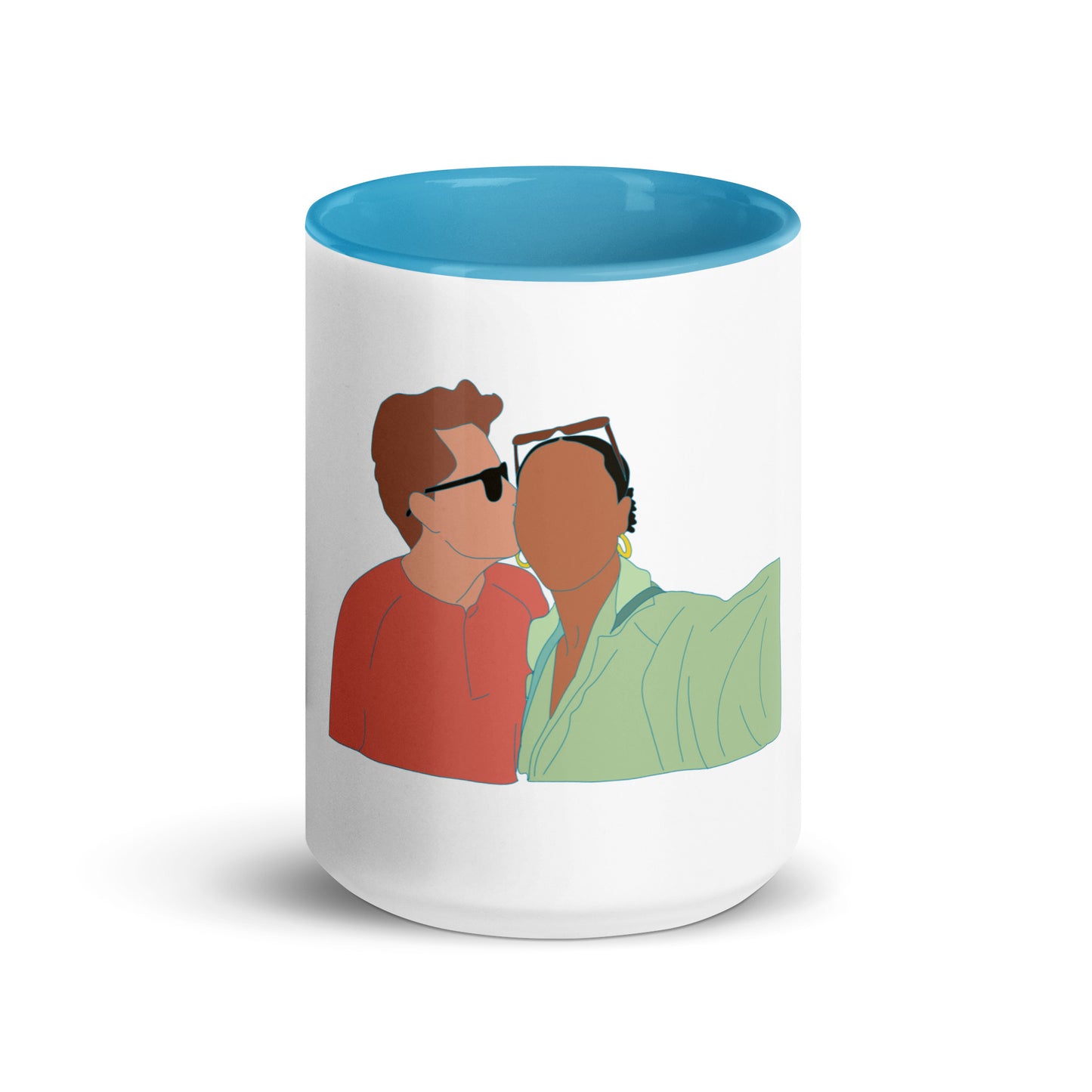 Custom Portrait Mug with Your Choice of Color Inside