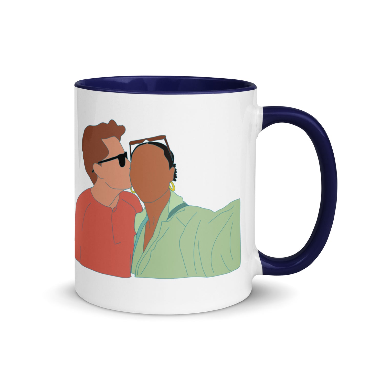 Custom Portrait Mug with Your Choice of Color Inside