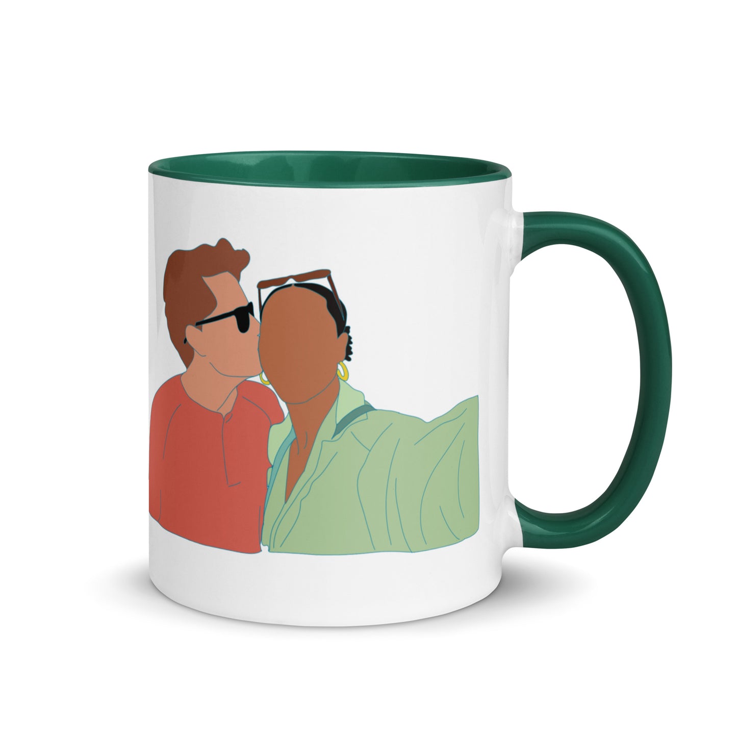 Custom Portrait Mug with Your Choice of Color Inside