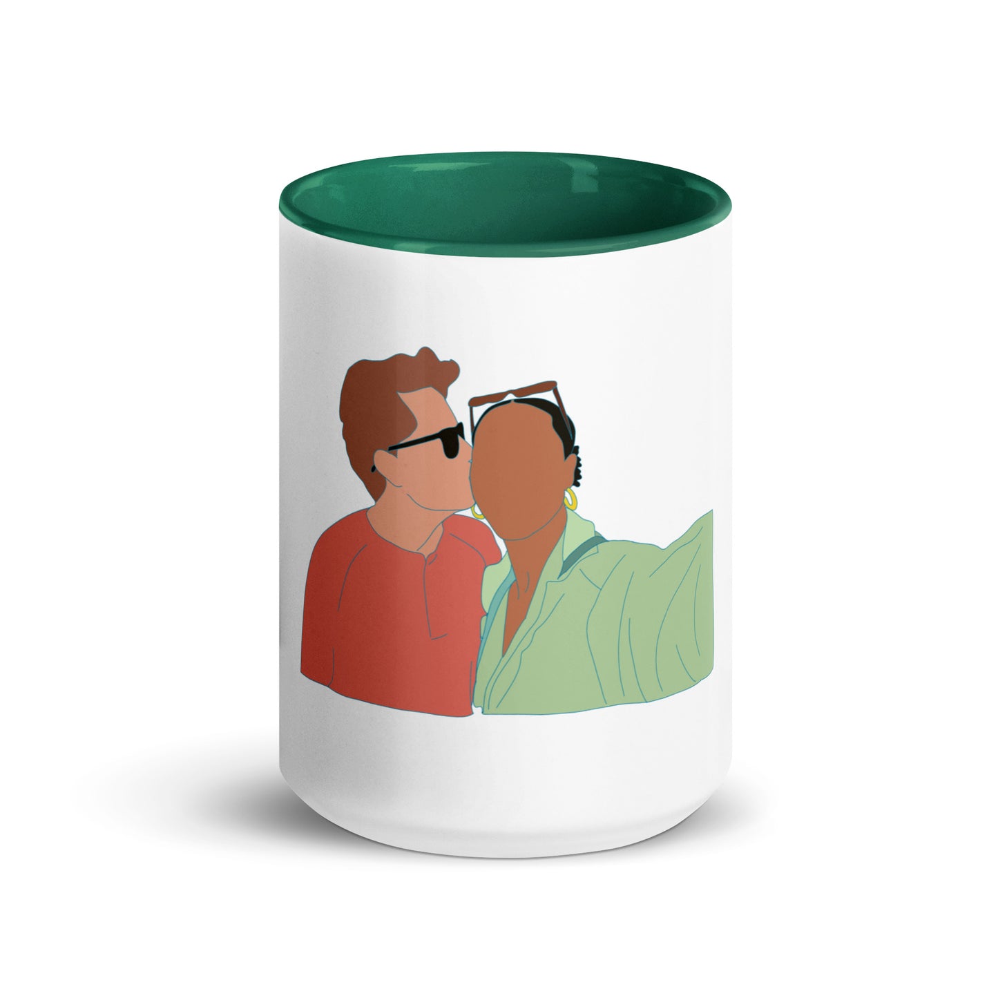 Custom Portrait Mug with Your Choice of Color Inside