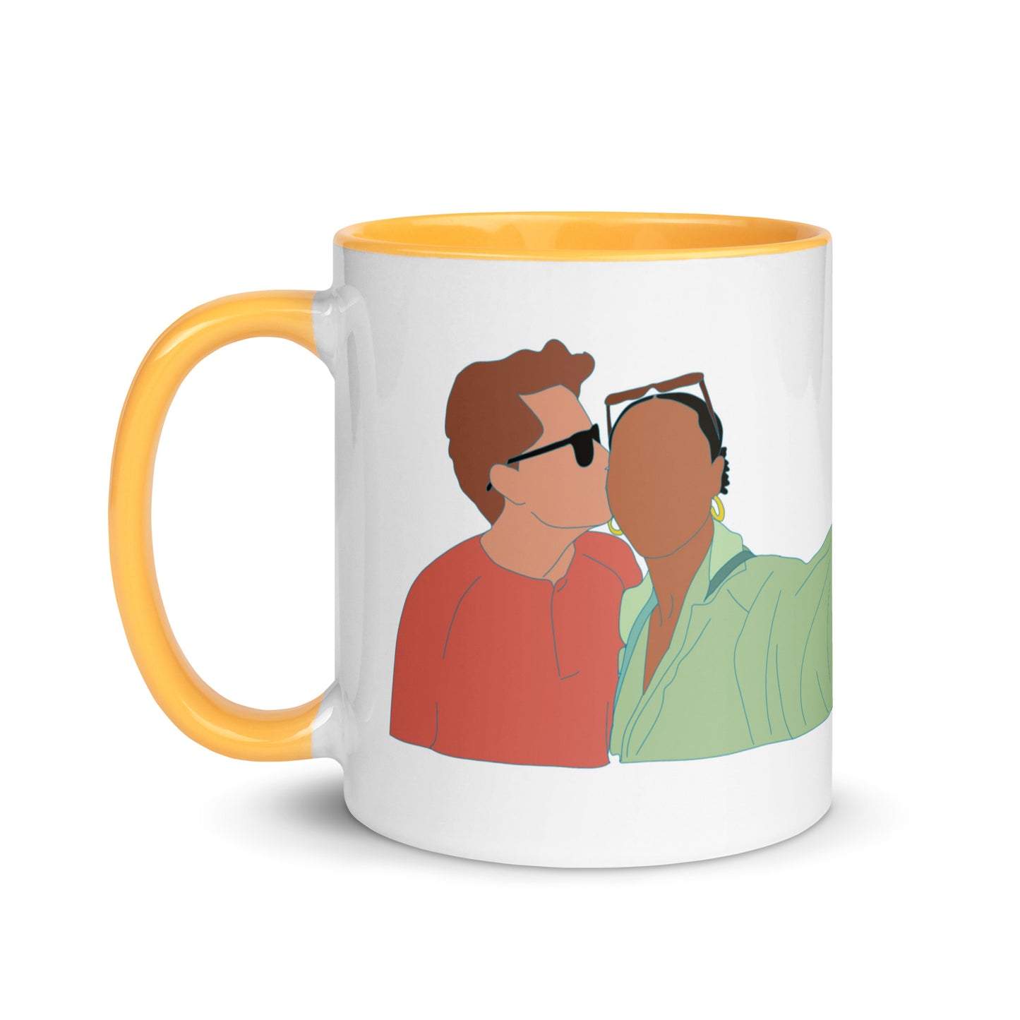 Custom Portrait Mug with Your Choice of Color Inside