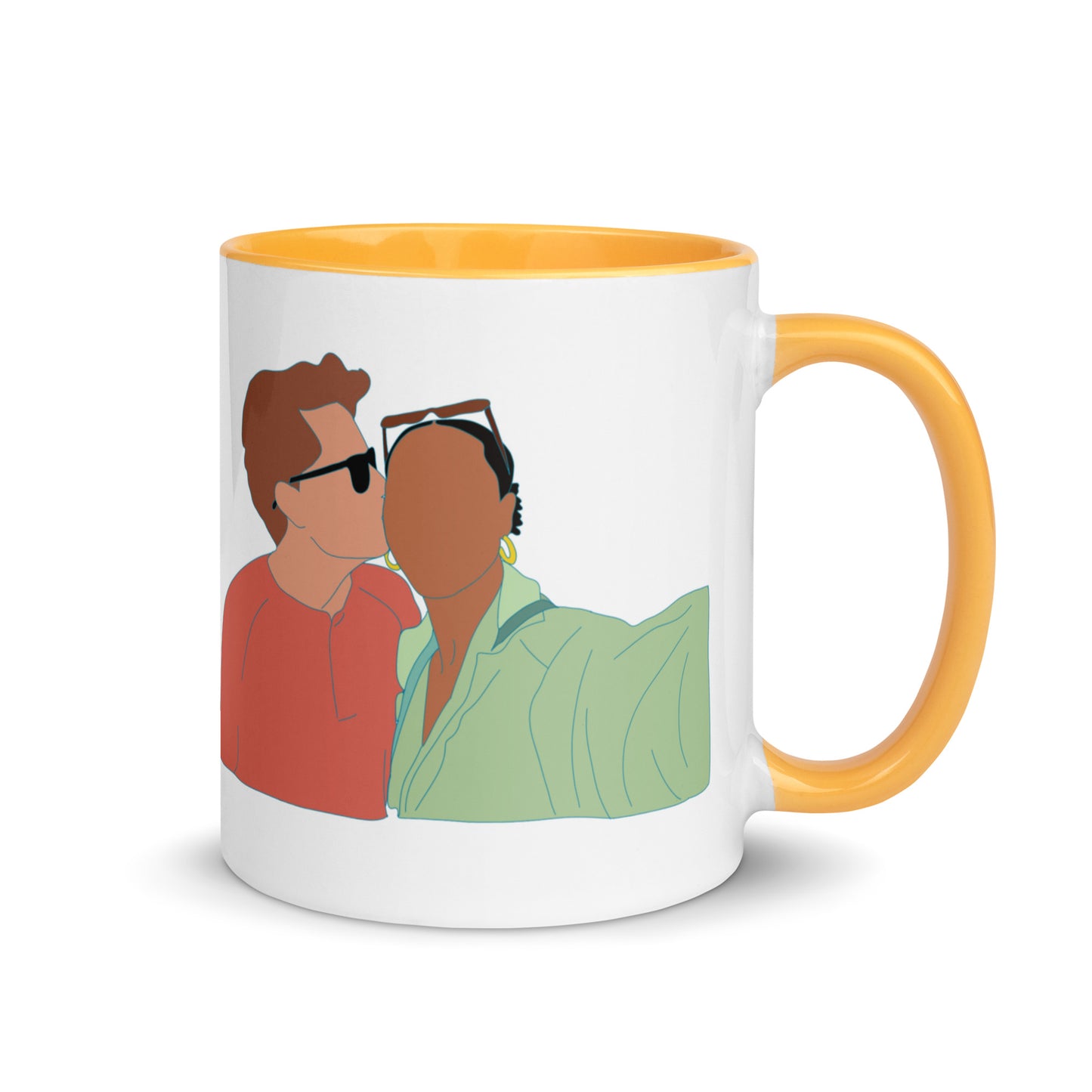 Custom Portrait Mug with Your Choice of Color Inside