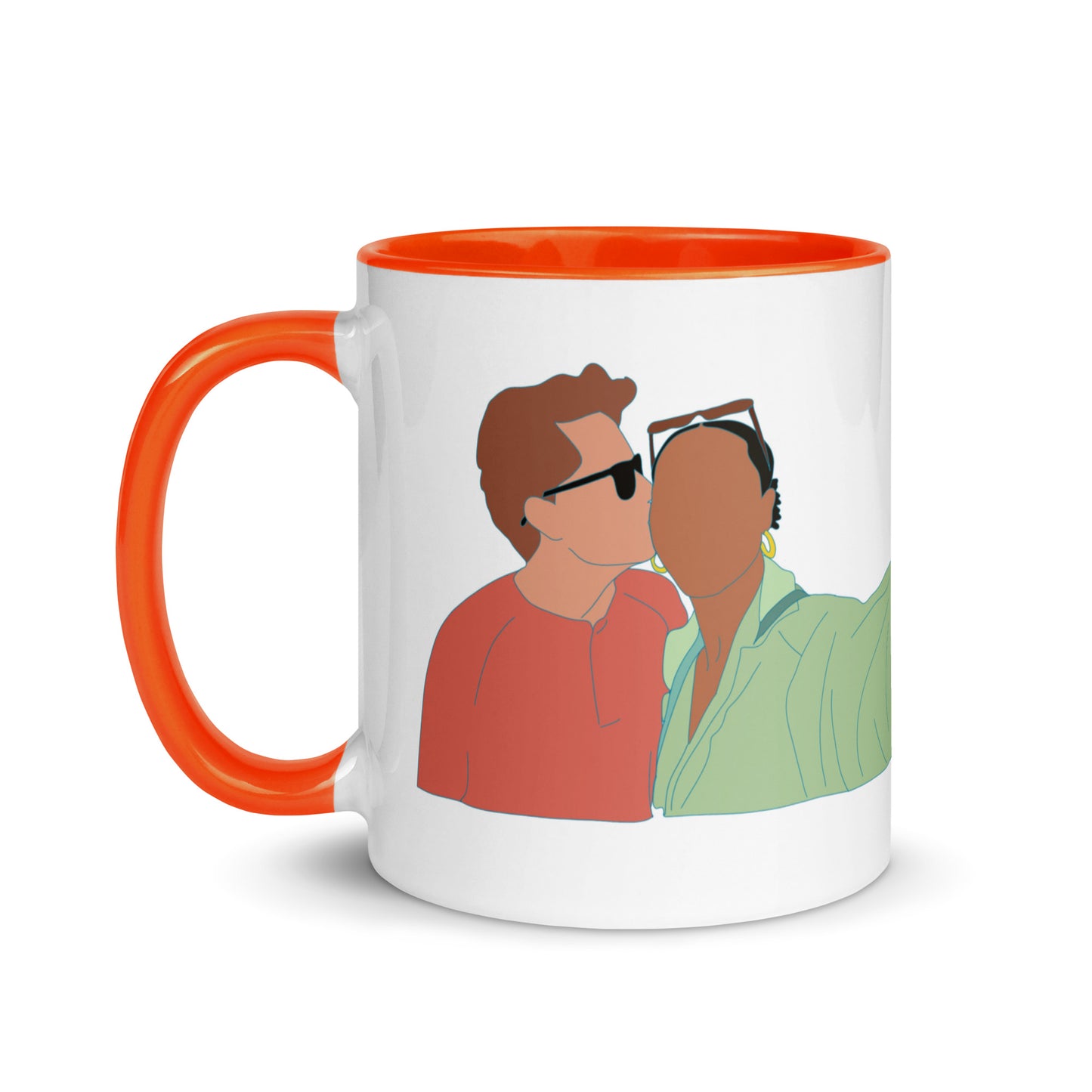 Custom Portrait Mug with Your Choice of Color Inside