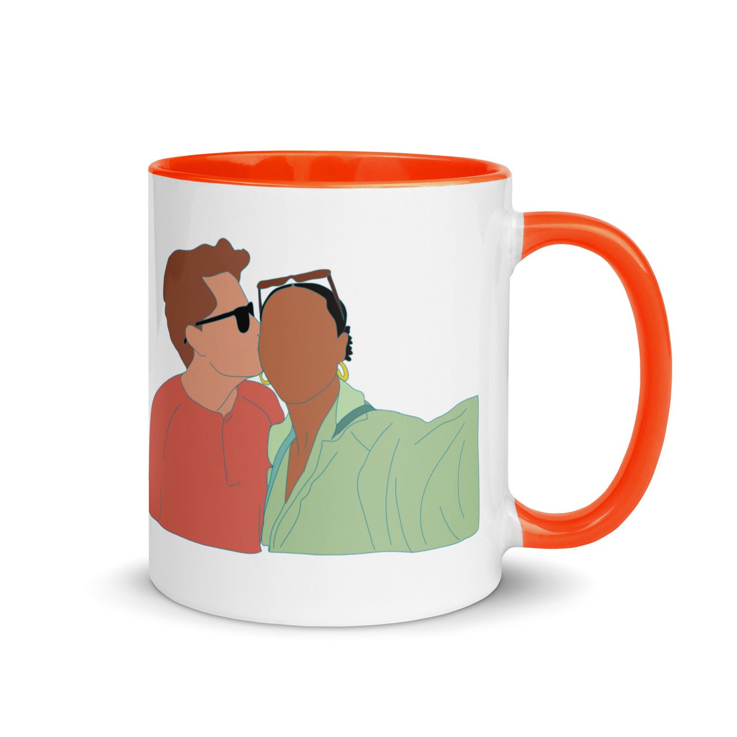 Custom Portrait Mug with Your Choice of Color Inside