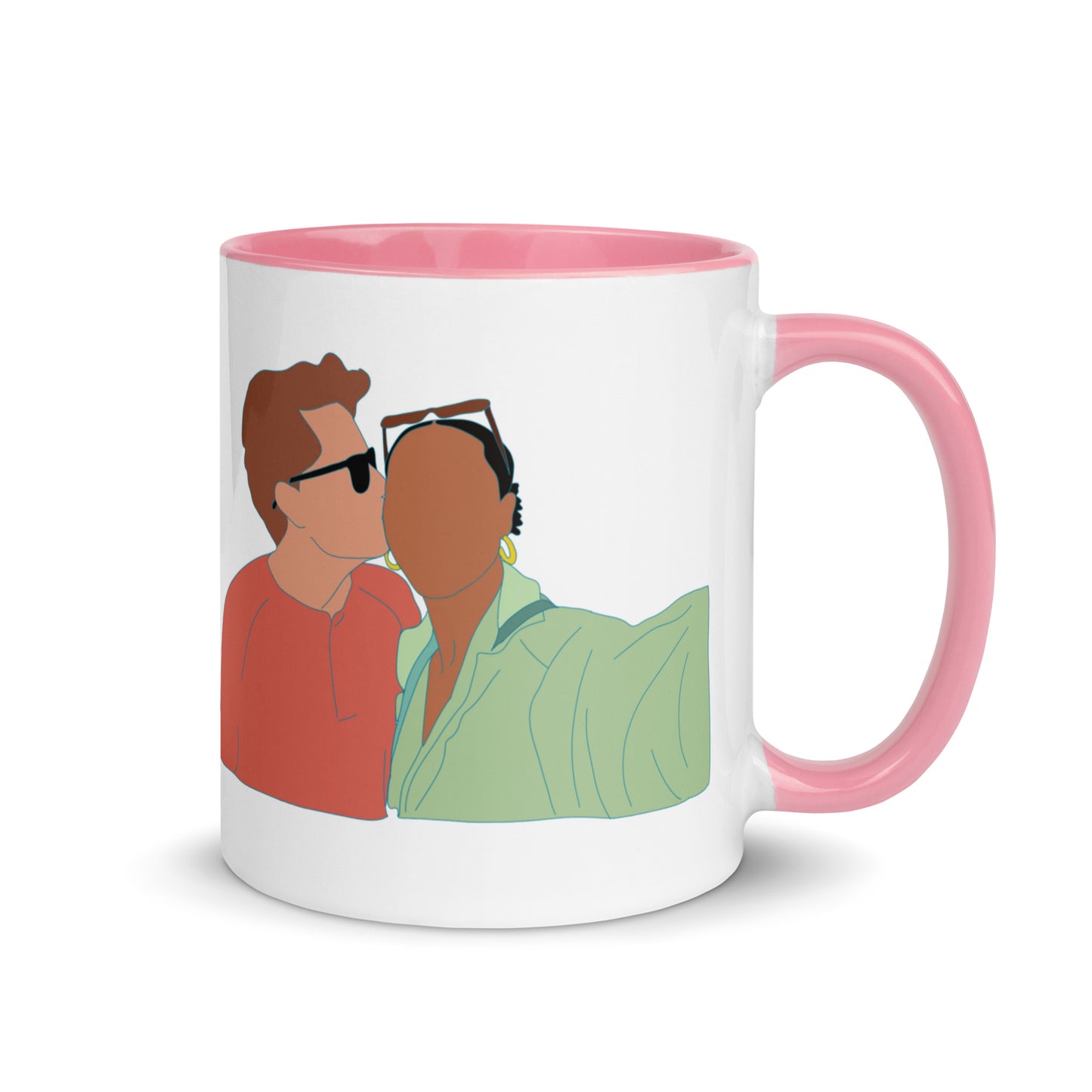 Custom Portrait Mug with Your Choice of Color Inside