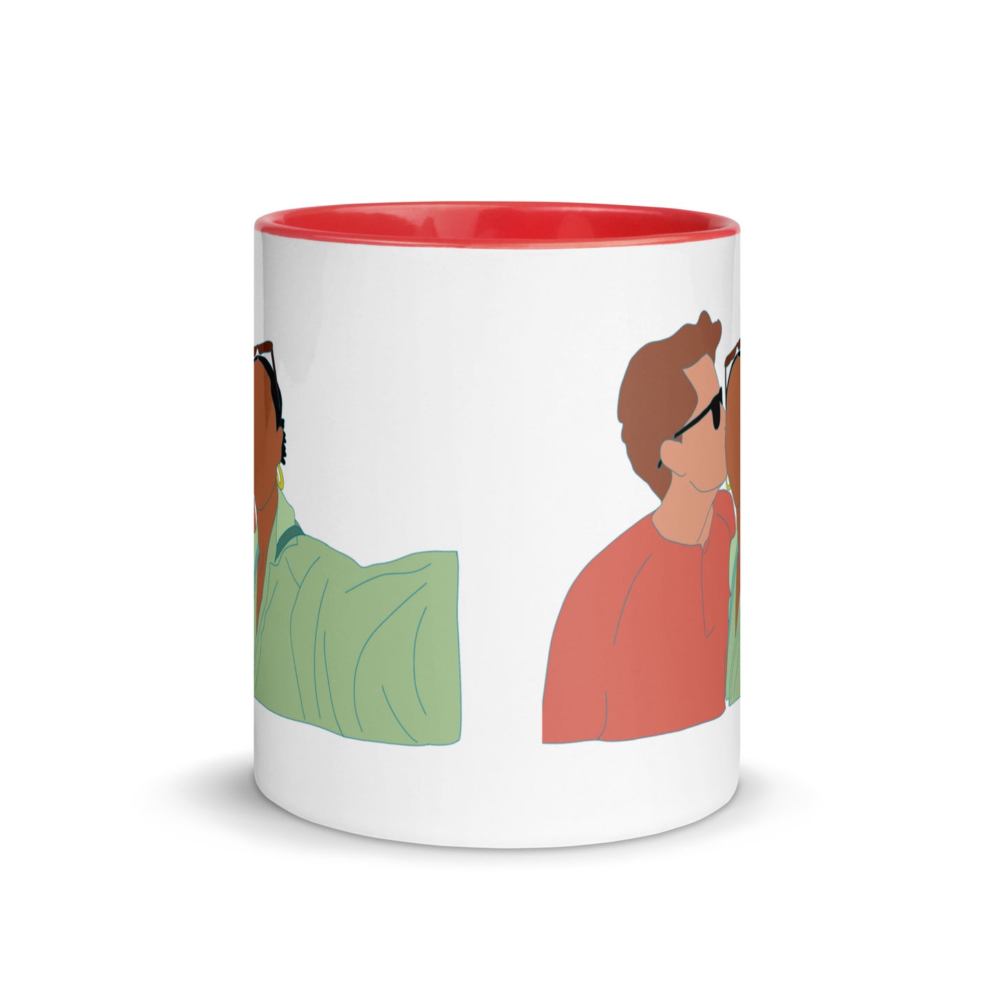 Custom Portrait Mug with Your Choice of Color Inside