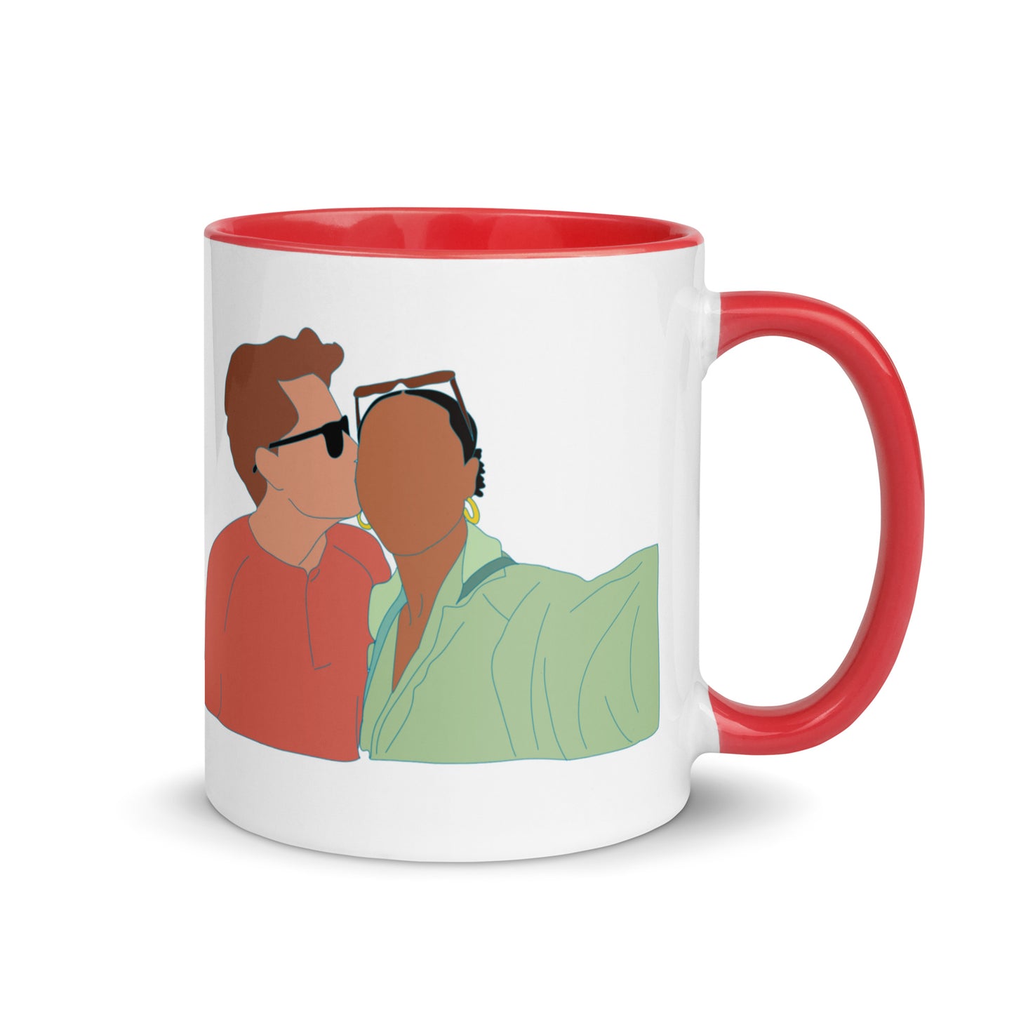 Custom Portrait Mug with Your Choice of Color Inside