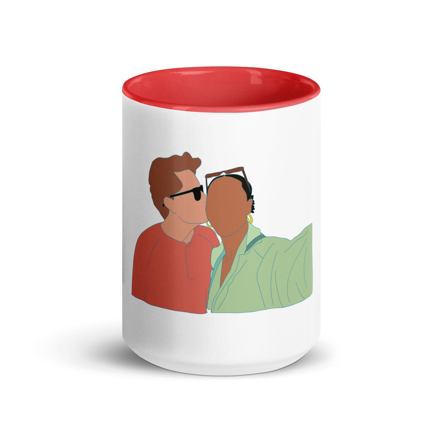 Custom Portrait Mug with Your Choice of Color Inside