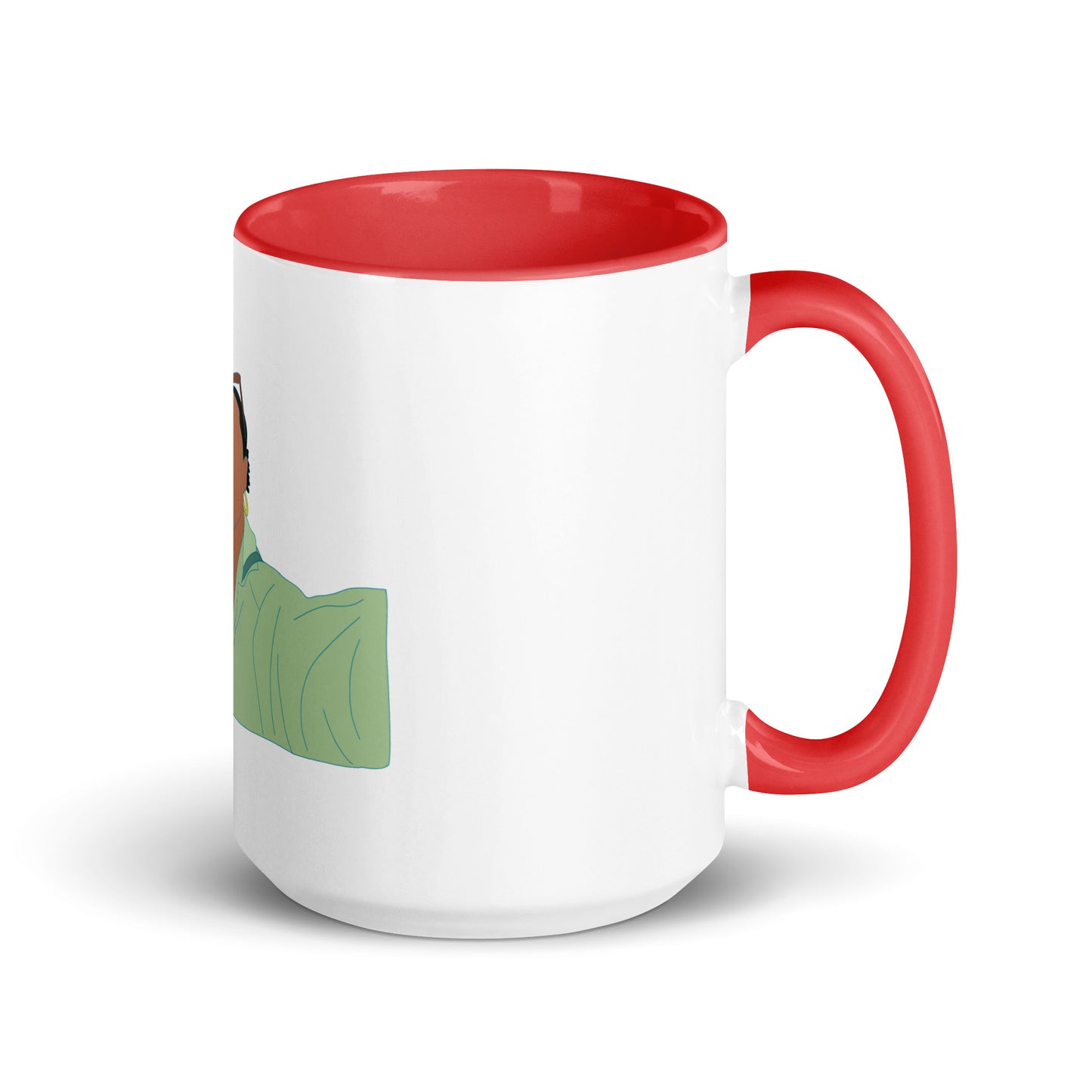 Custom Portrait Mug with Your Choice of Color Inside