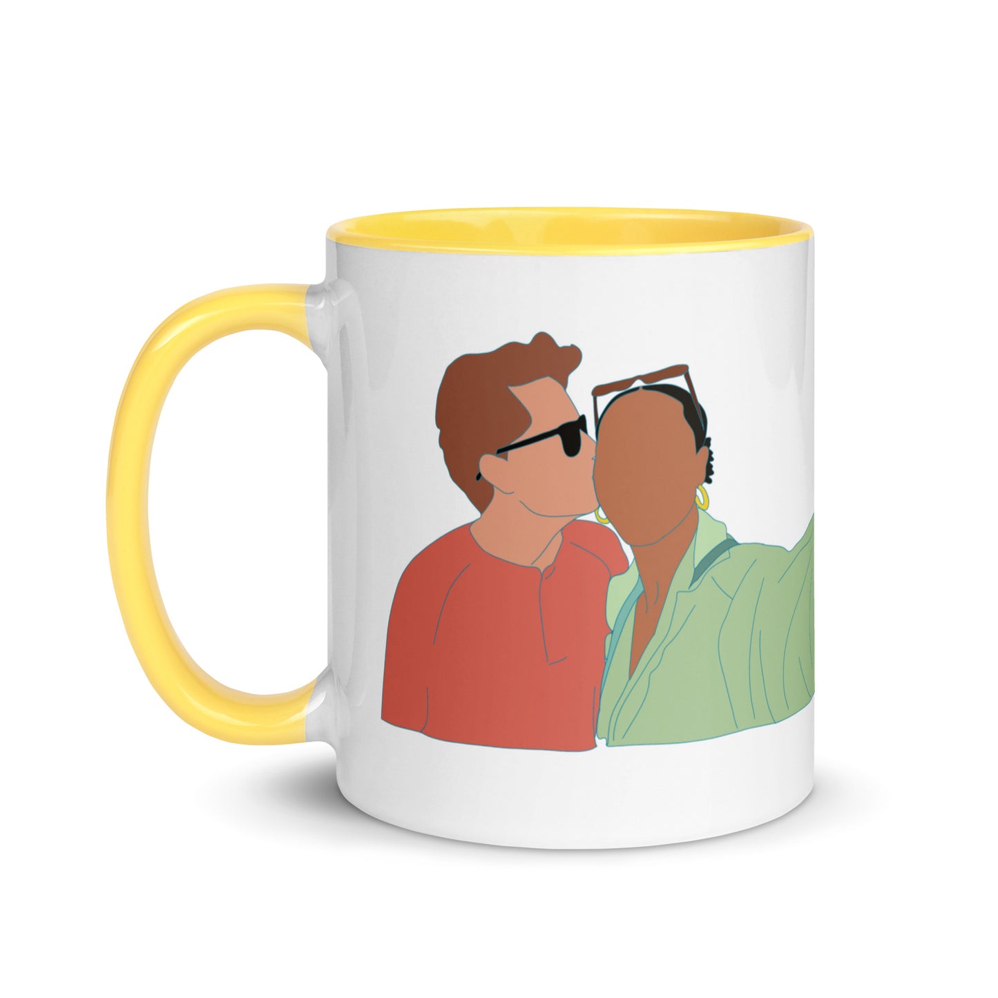 Custom Portrait Mug with Your Choice of Color Inside