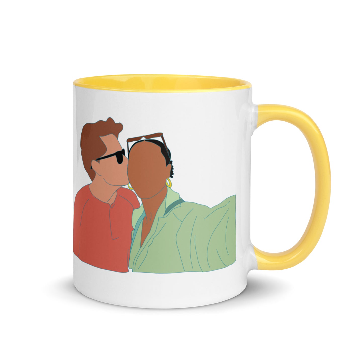 Custom Portrait Mug with Your Choice of Color Inside