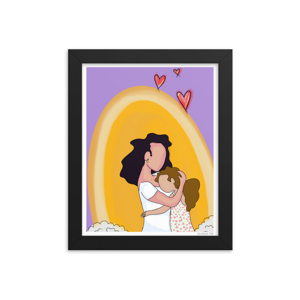 Mom & Daughter Framed Print