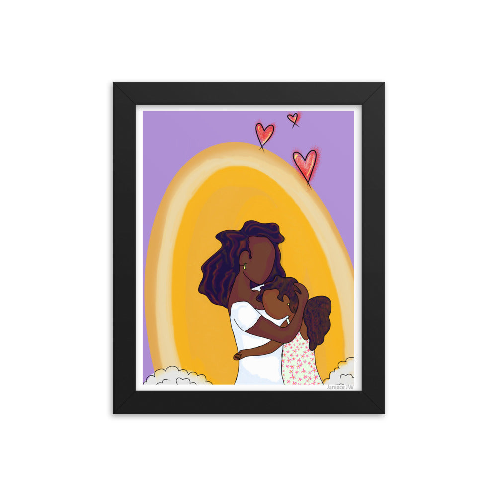 Mom & Daughter Framed Print