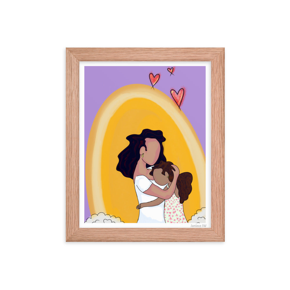 Mom & Daughter Framed Print