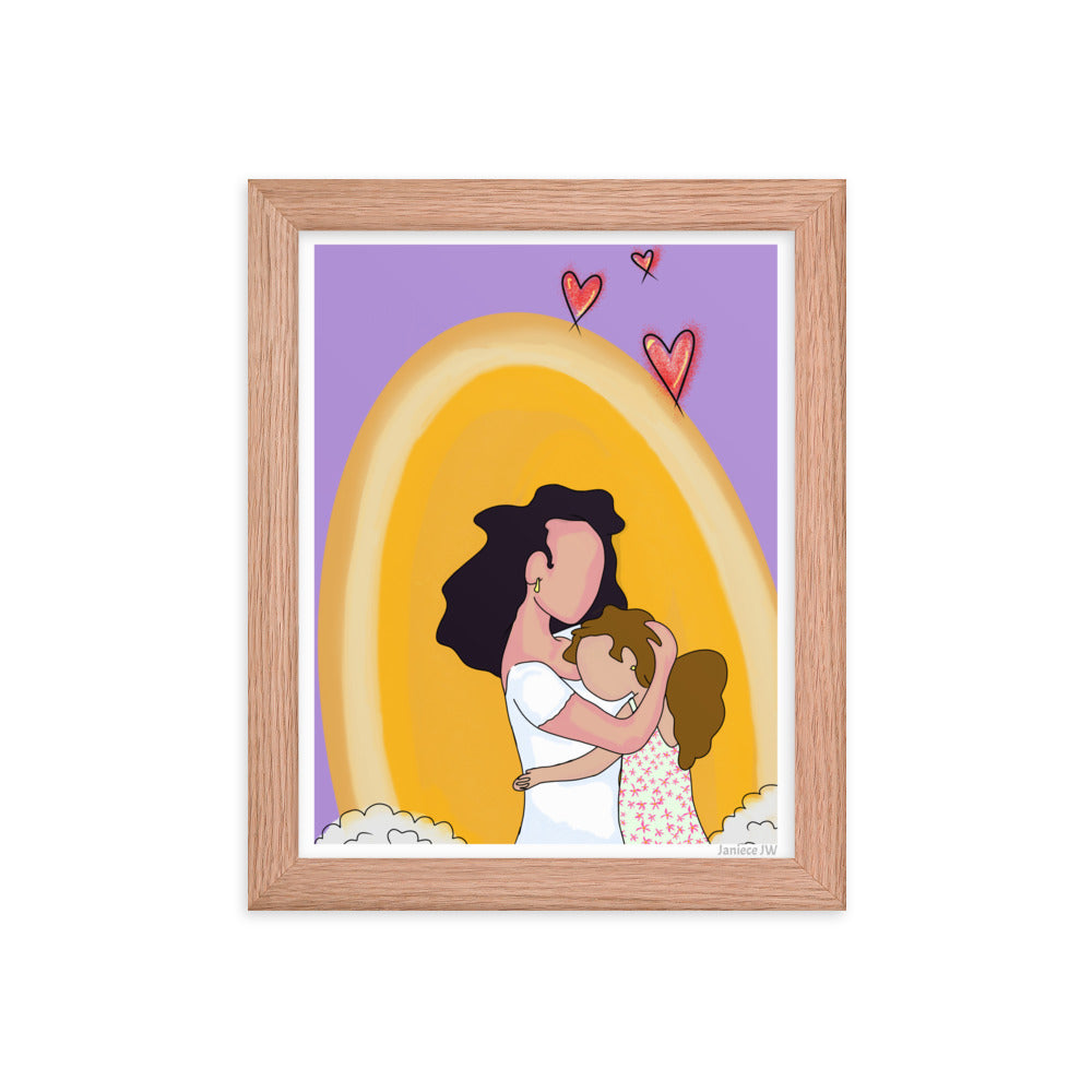 Mom & Daughter Framed Print