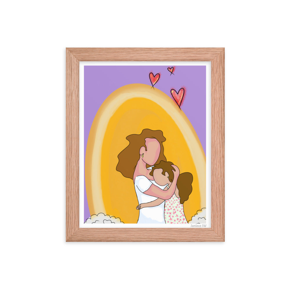 Mom & Daughter Framed Print