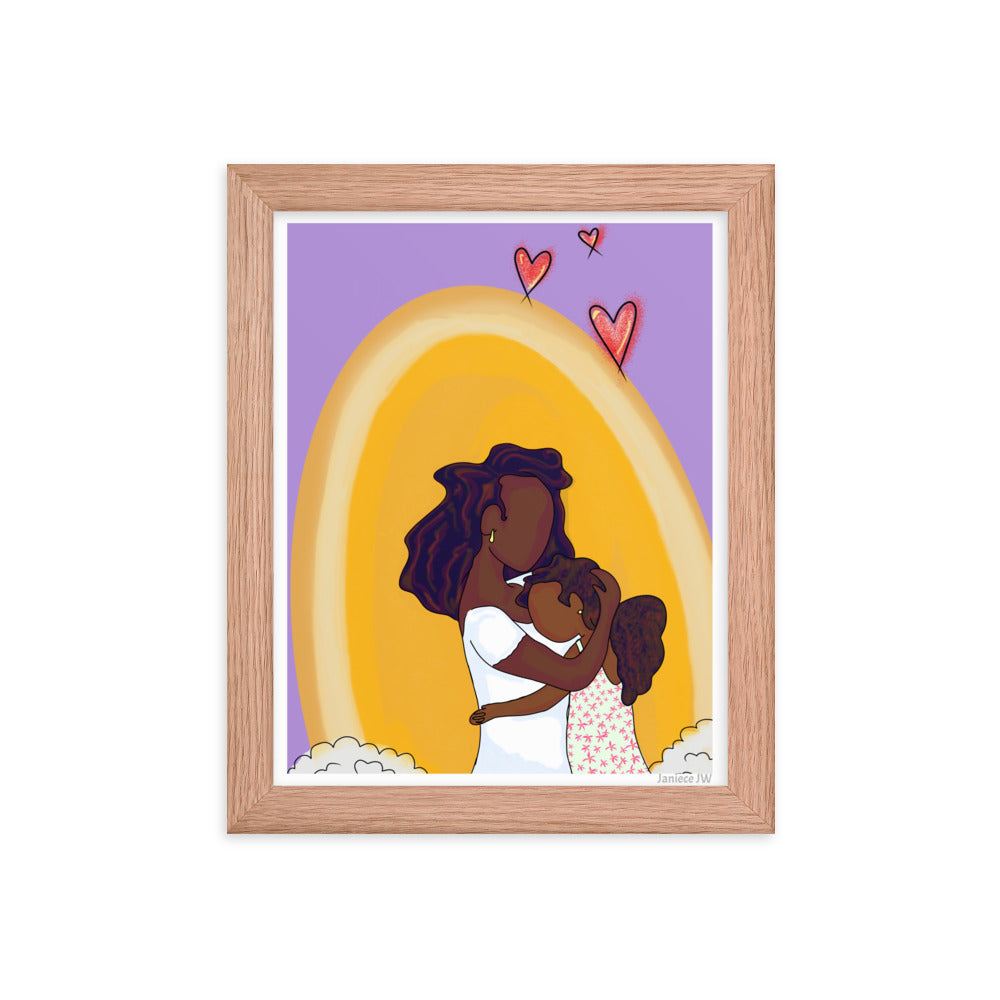 Mom & Daughter Framed Print