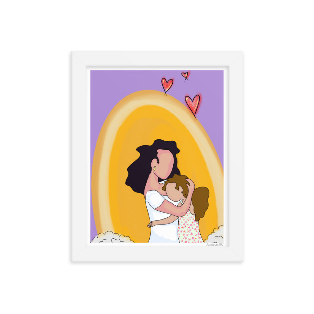 Mom & Daughter Framed Print