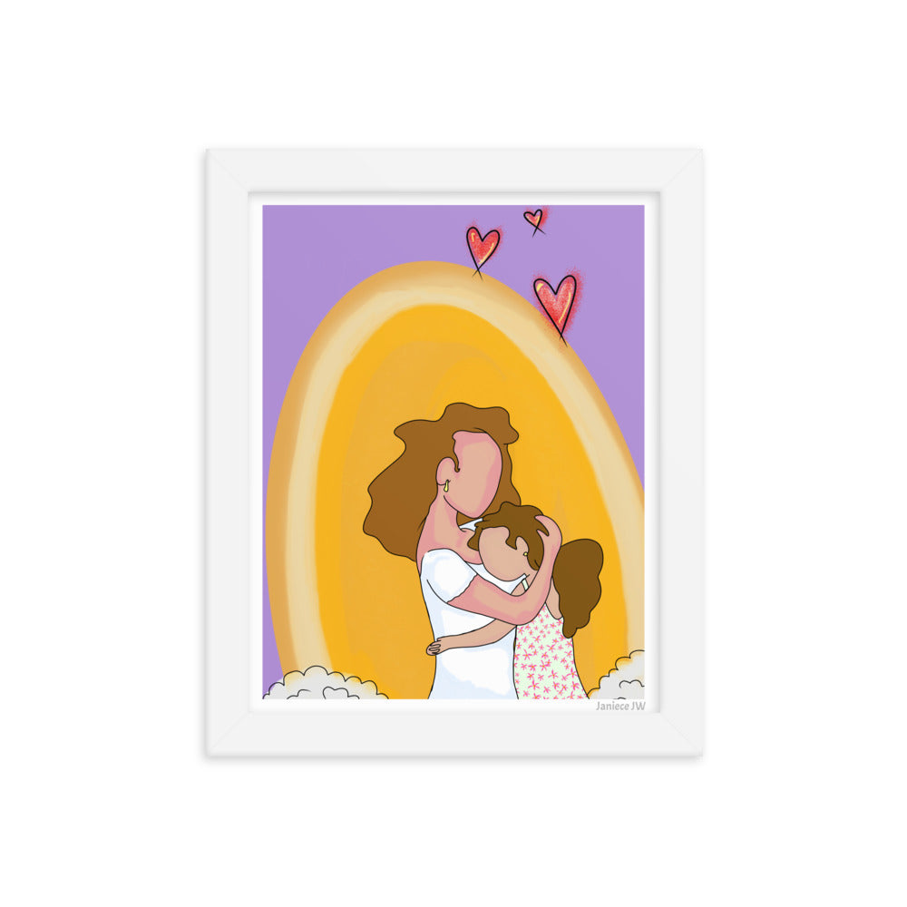 Mom & Daughter Framed Print