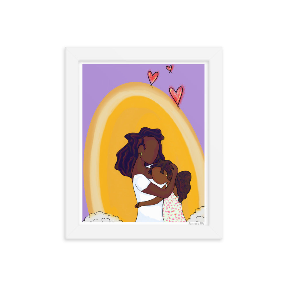 Mom & Daughter Framed Print